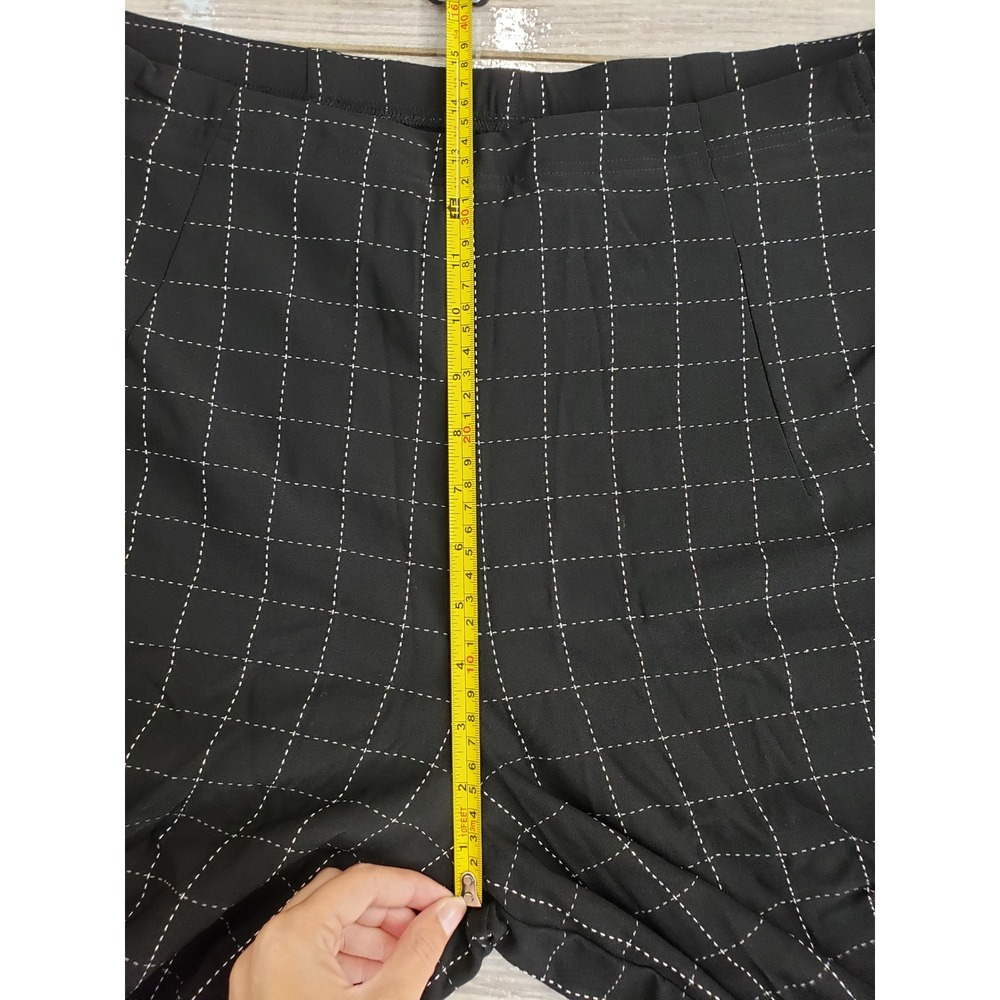 Rundholz Black Label Pants Balloon Cropped Black and White Check Grid XL NWT - Picture 7 of 14